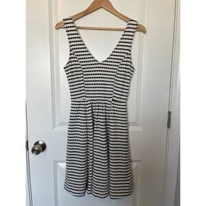 Maeve Anthropology Women's Black and White Dress